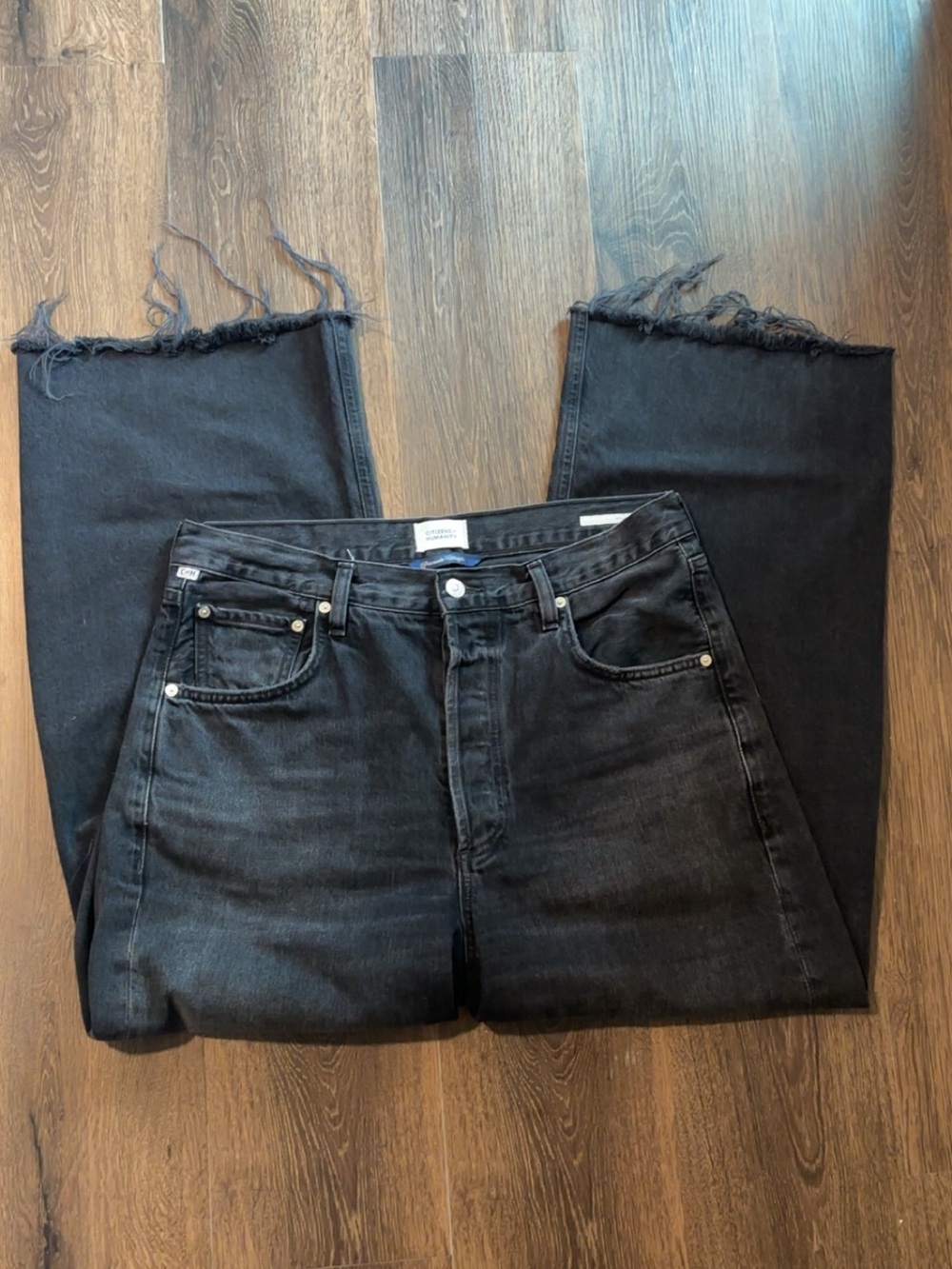 Citizens of Humanity Ayla Raw Edge Wide Leg jeans size 30